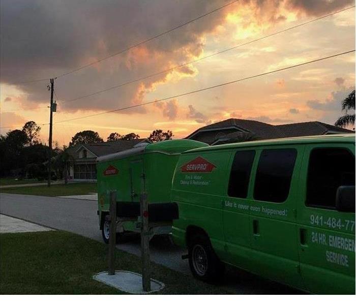 Day or Night SERVPRO of Port Charlotte is on the job when needed