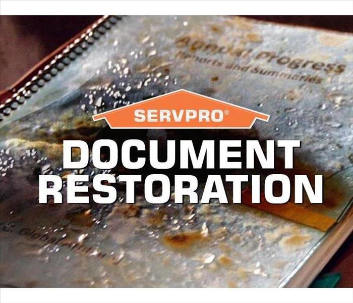 Damaged Document with SERVPRO Logo